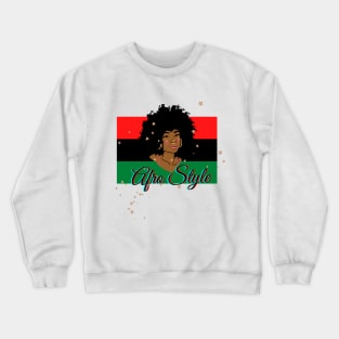 Afro-modern representation of the black community Crewneck Sweatshirt